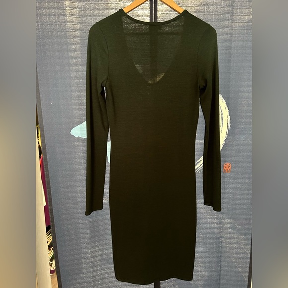NWOT Aritzia Wilfred Free Forest Green Sweater Dress Size M - Picture 5 of 6